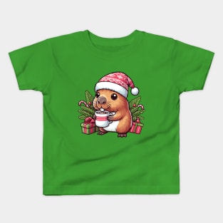 Festive capybara Kids T-Shirt